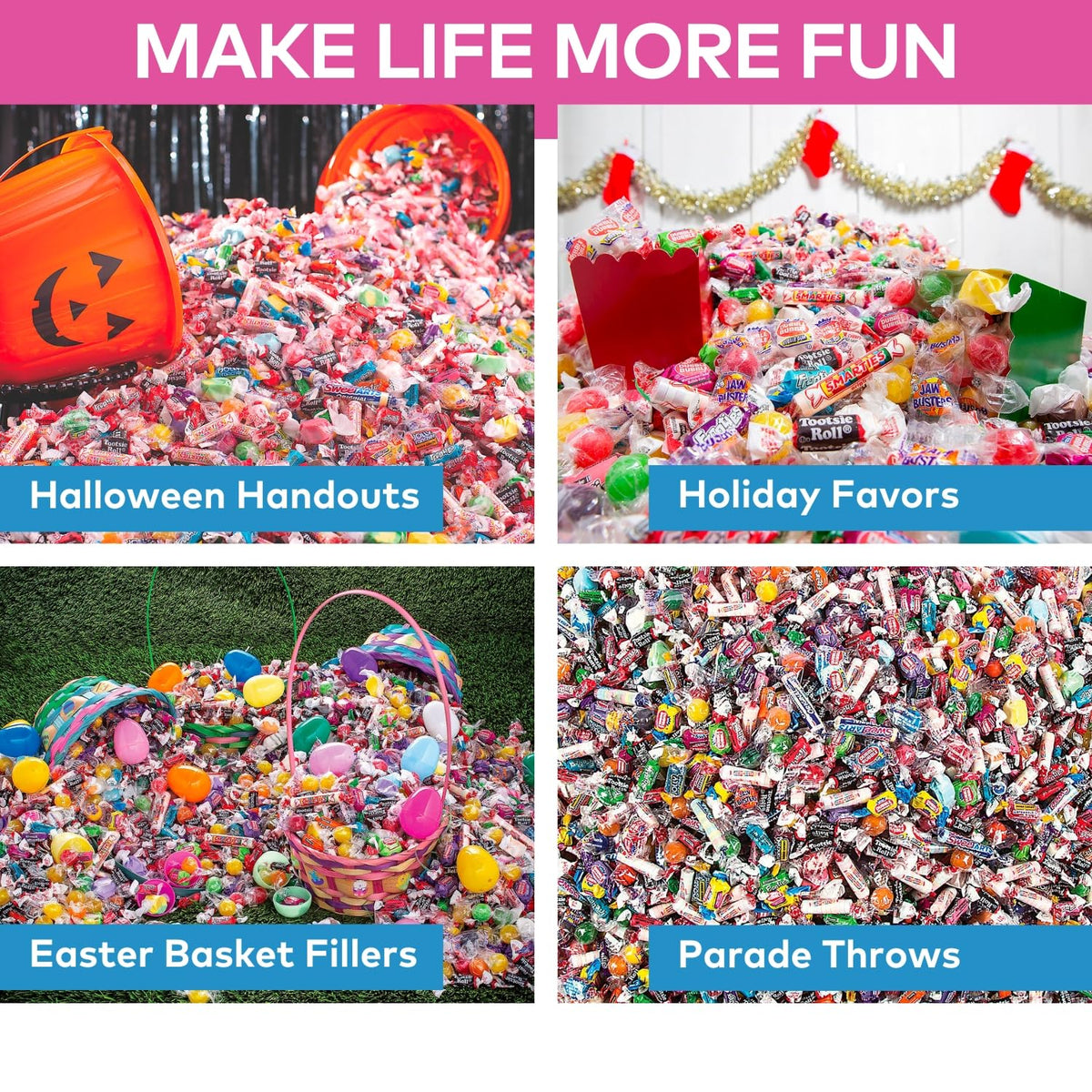 Fun Express 1000-piece assorted candies ideal for classroom rewards