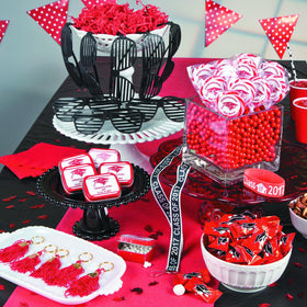 Fun Express butter mints on a candy buffet display for guests