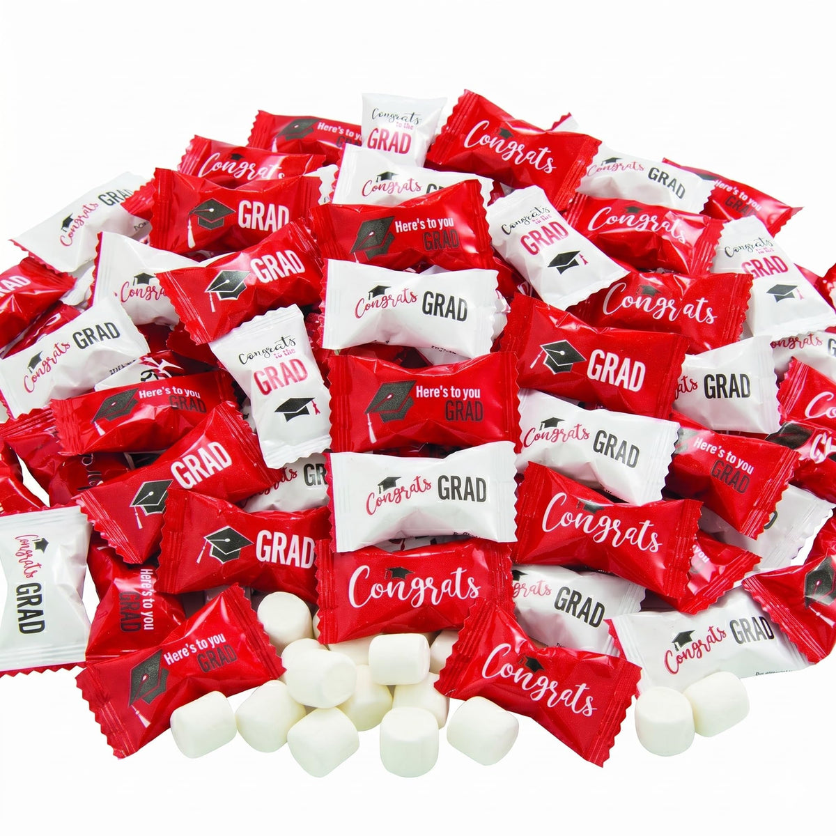 Fun Express Butter Mints with mortarboard wrapper for elegant graduation favors