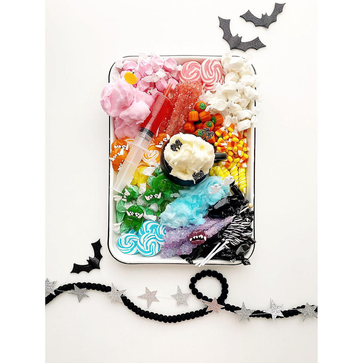 Fun Express caramel treats in black foil, perfect for weddings and parties.
