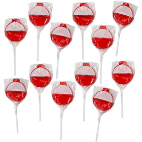 Fun Express fishing lollipops feature bobber design, adding cute decor and kid-friendly treats.