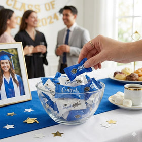 Fun Express Graduation Butter Mints party favors pack ready for gift bags and treat stations.