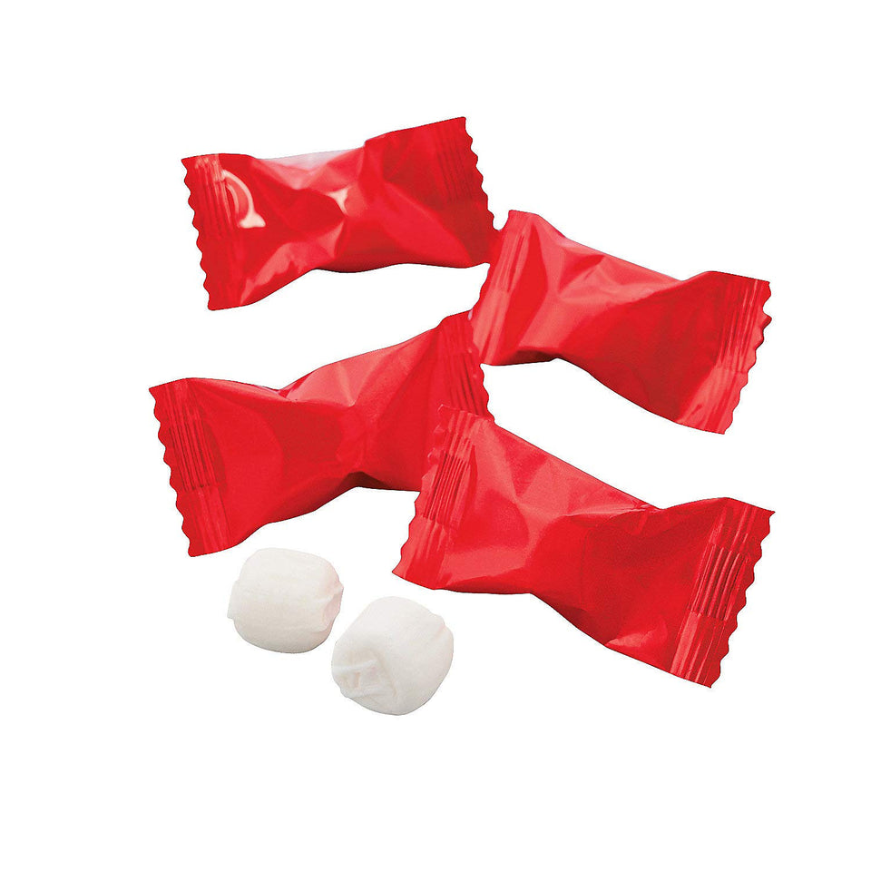 Fun Express Red Classic Buttermints, individually wrapped, perfect for wedding favors and candy buffets
