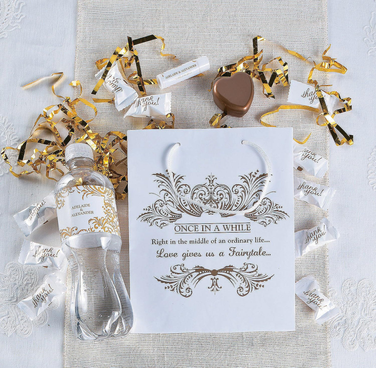 Fun Express 108-count wedding favors featuring soft, creamy buttermints in elegant packaging.