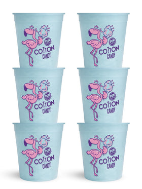 Fun Sweets blue cotton candy tubs in vivid color for party buffets