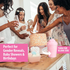 Fun Sweets Cotton Candy pink tub packaging, convenient 6-pack for events.