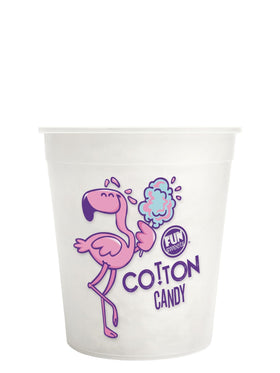 Fun Sweets vanilla cotton candy tub provides convenient, mess-free party favors.