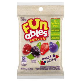 Funables on-the-go 2.5 oz pouches ready for busy days and travel.