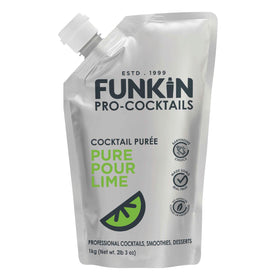 Funkin Lime puree bottle pour enhances cocktails with real fruit flavor