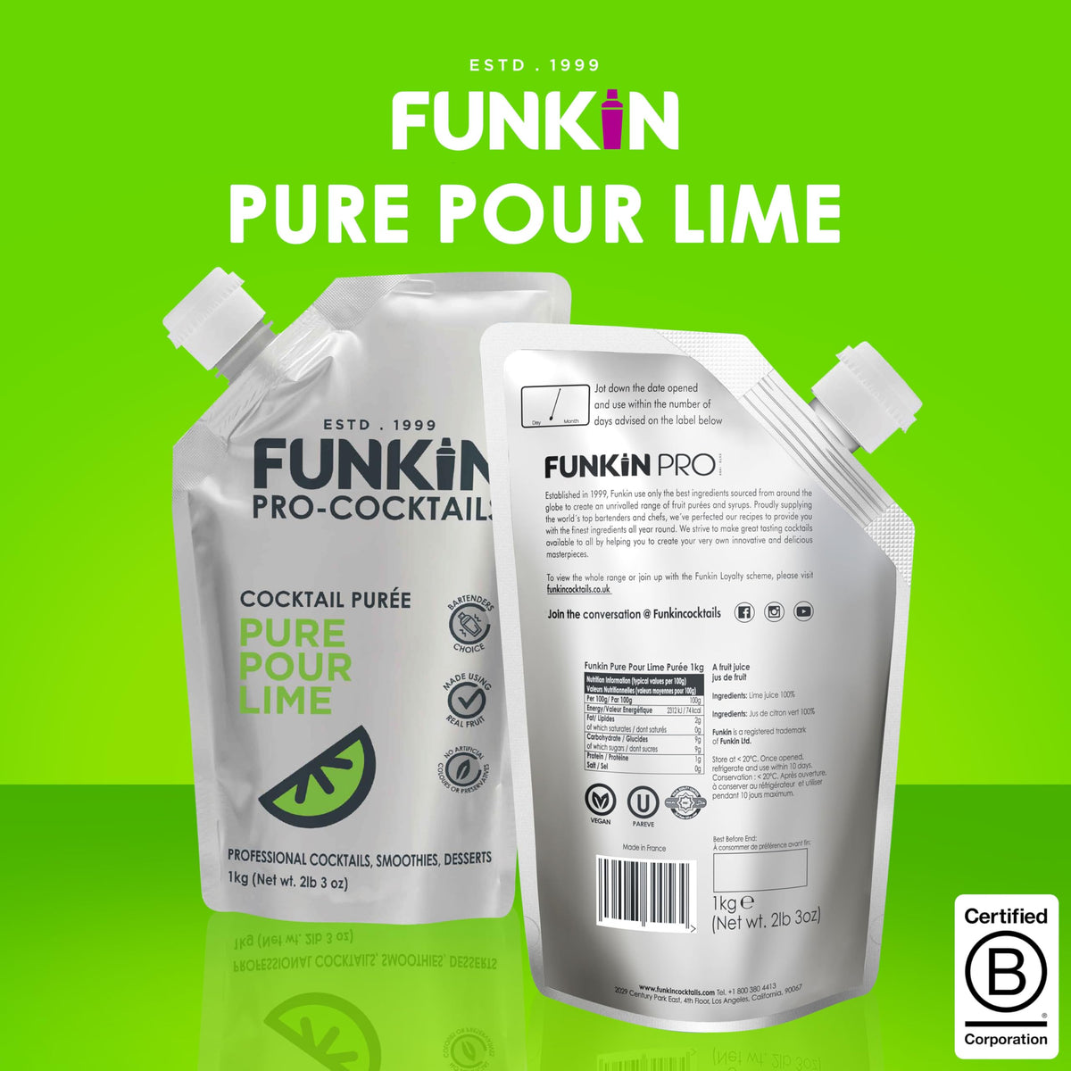 Funkin Lime puree ice-cream topping adds tropical tang