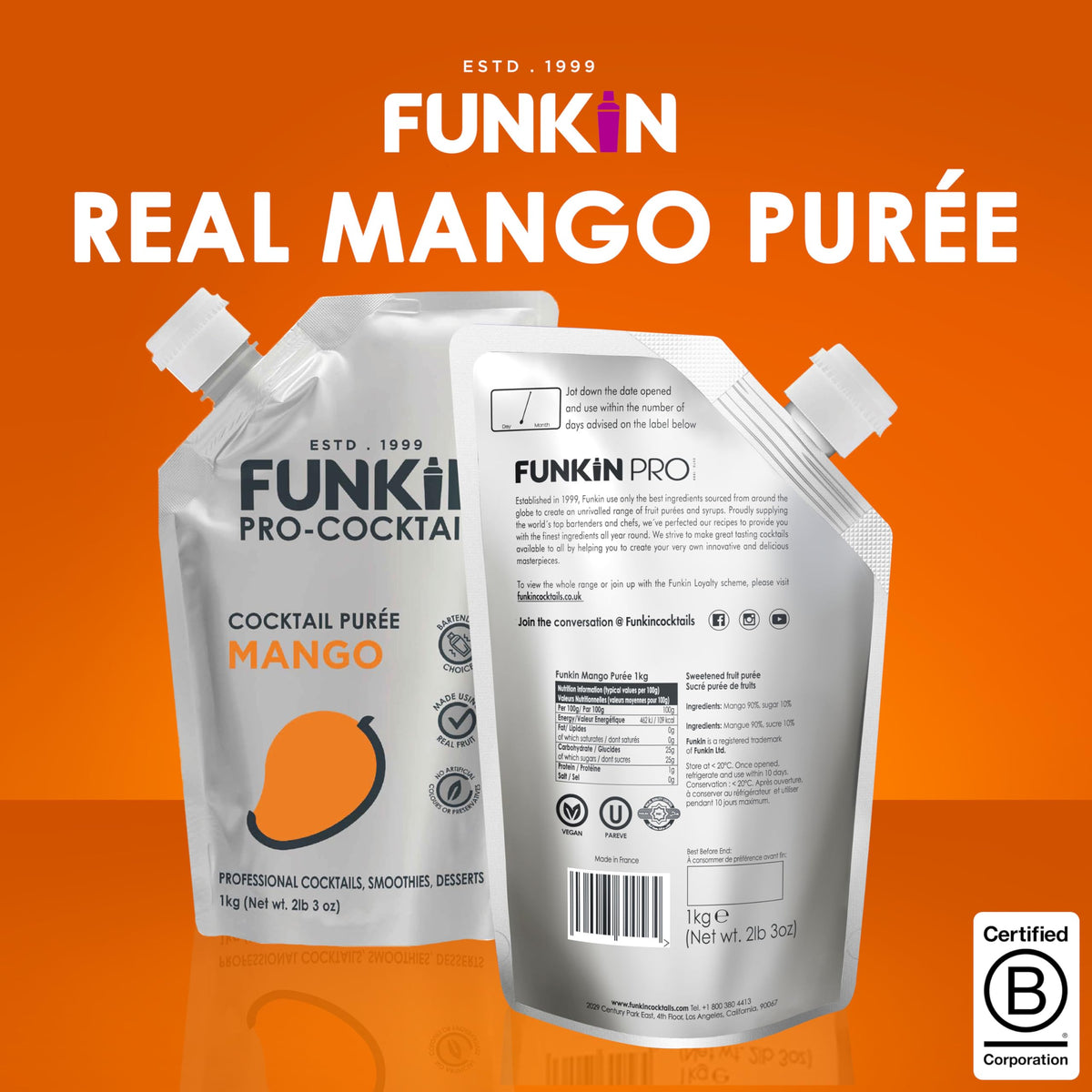 Baking with Funkin Mango Puree for mango-flavored treats
