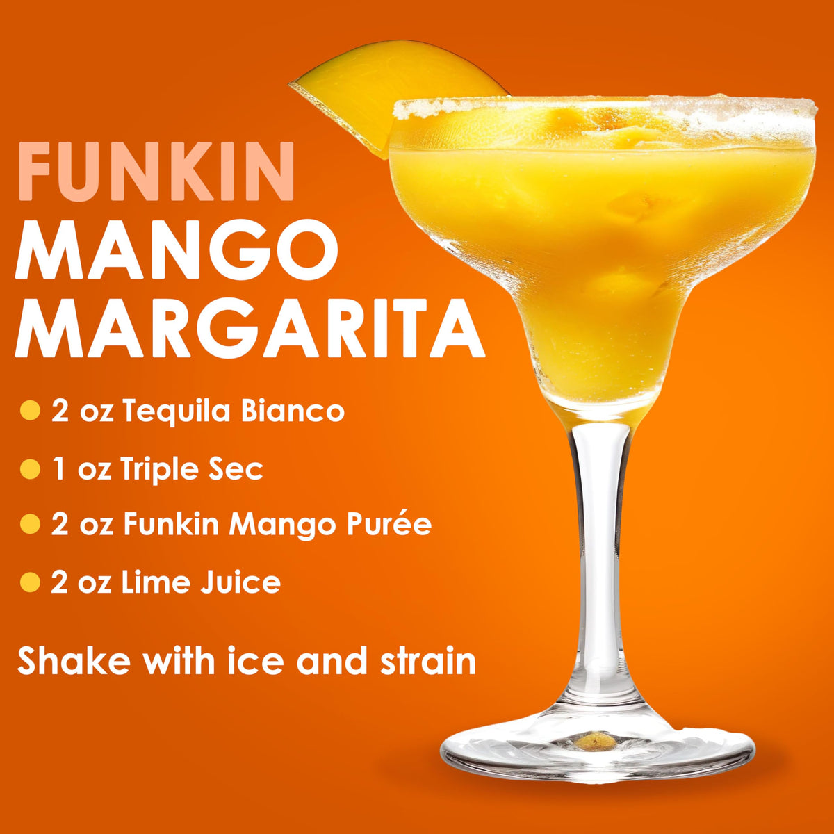 Smoothie with Funkin Mango Puree for a fruity breakfast