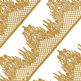FUNSHOWCASE edible lace border 12-inch set for elegant cake edging