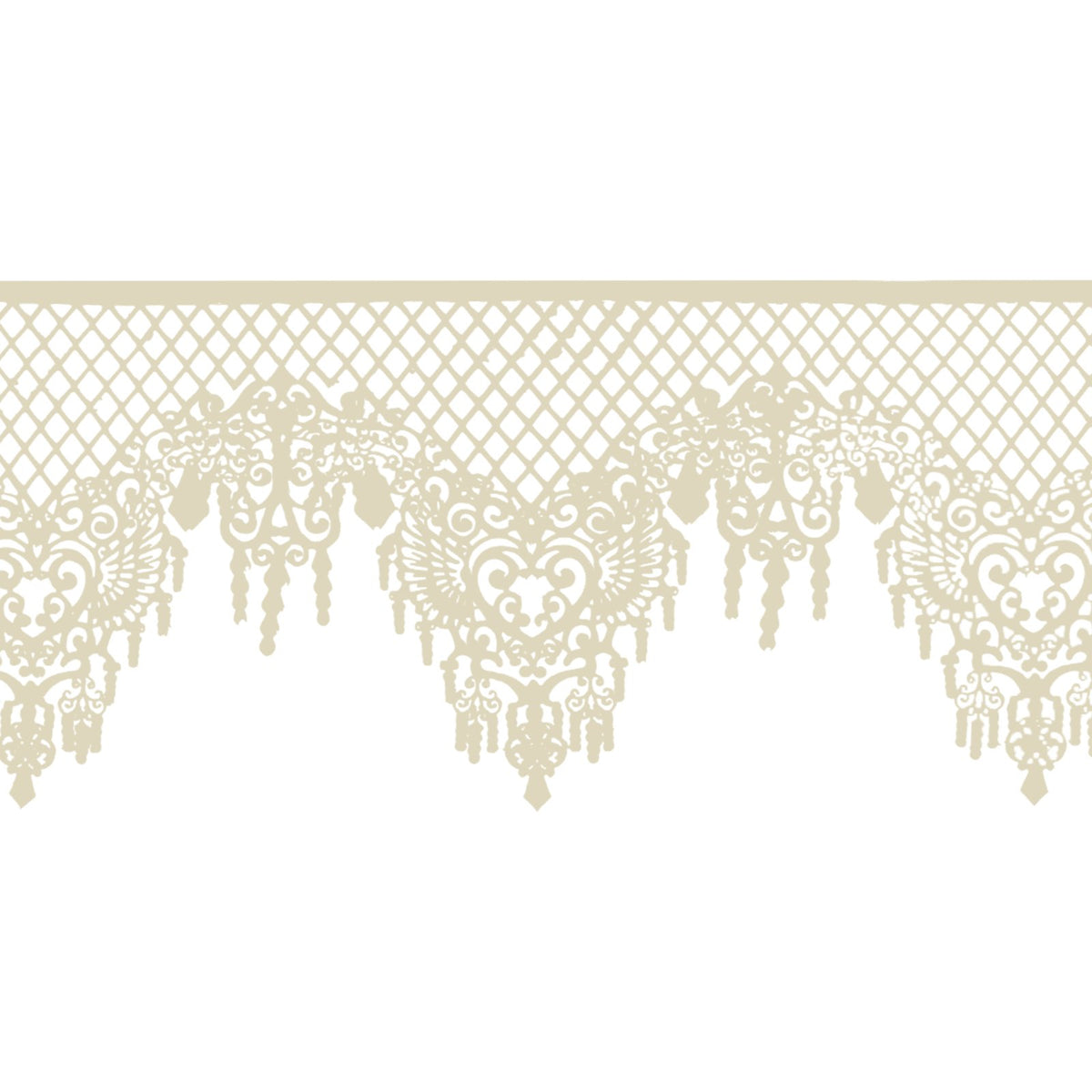 FUNSHOWCASE lace detail piece for elegant wedding cake borders and accents.