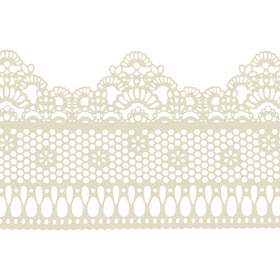 Funshowcase lace piece being softened before use for smooth fitting