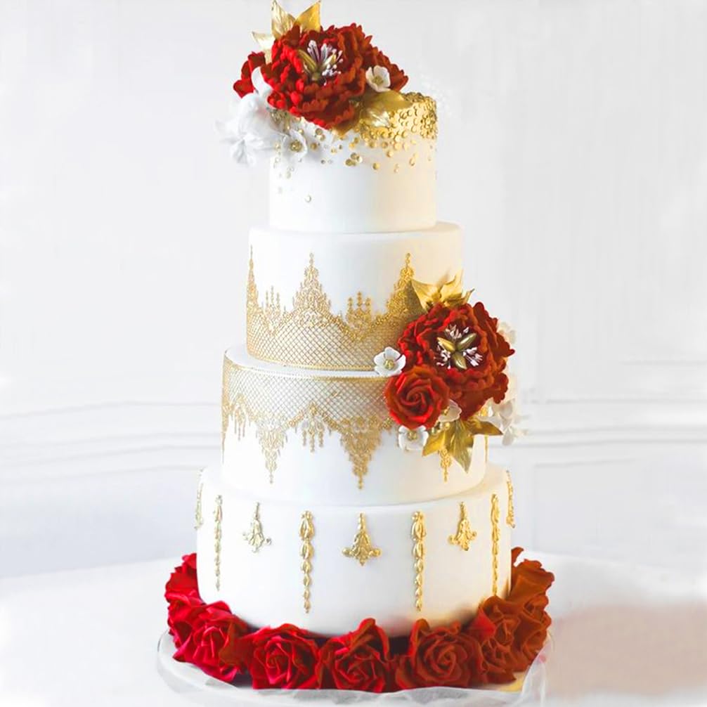 FUNSHOWCASE lace pieces softened for easy cake application
