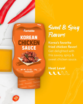Close-up glaze on crispy chicken with Funtable sauce for bold flavor