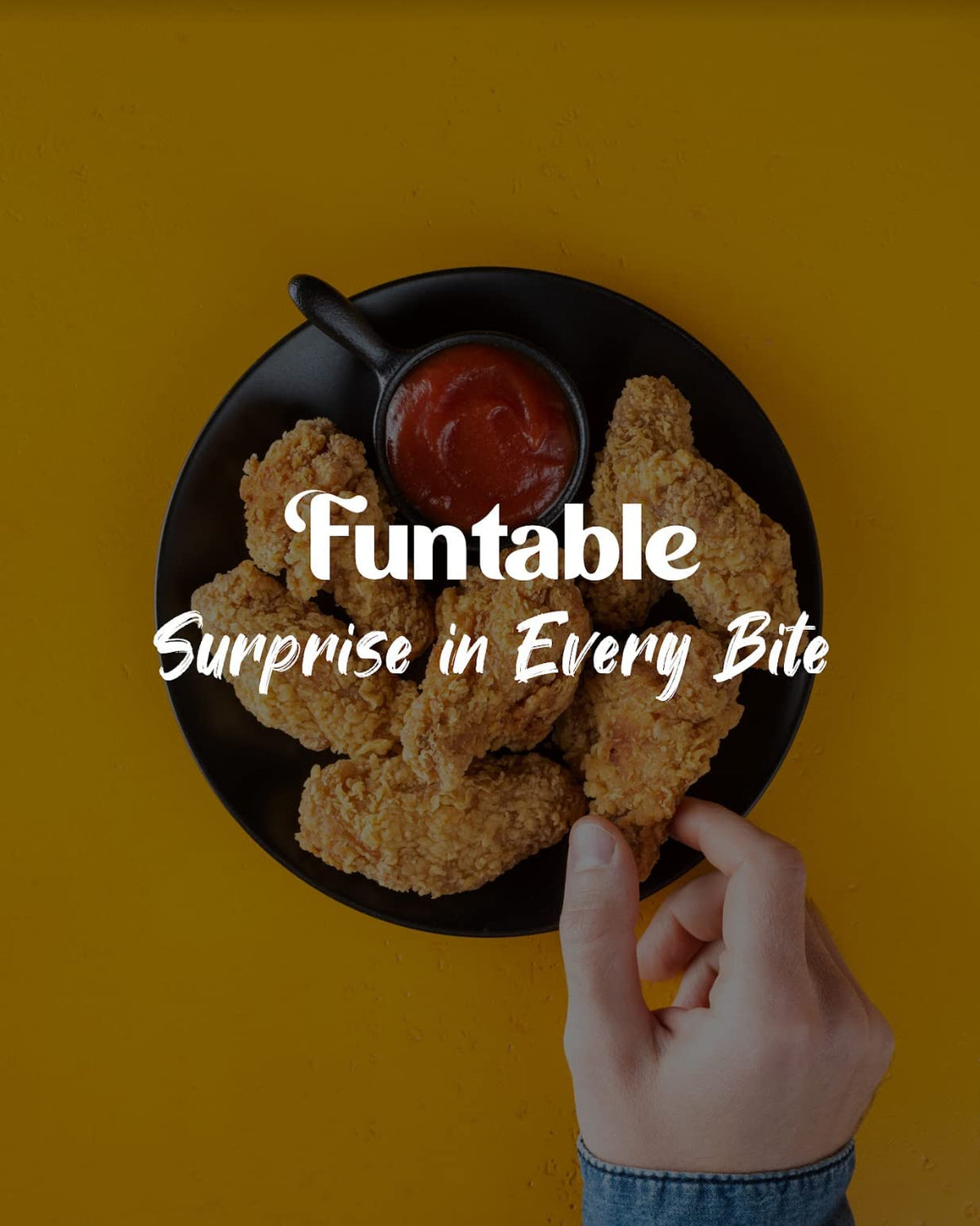 Front label of Funtable packaging highlighting authentic Korean taste
