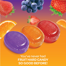 FUNTASTY Strawberry fruit drops with vibrant color for candy buffets and celebrations.