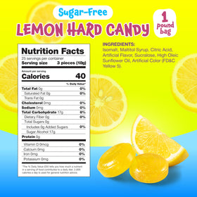 FUNTASTY bright citrus flavor lemon drops for a refreshing sugar-free treat