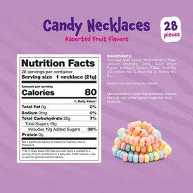 FUNTASTY Candy Necklaces are individually wrapped for easy distribution at events.