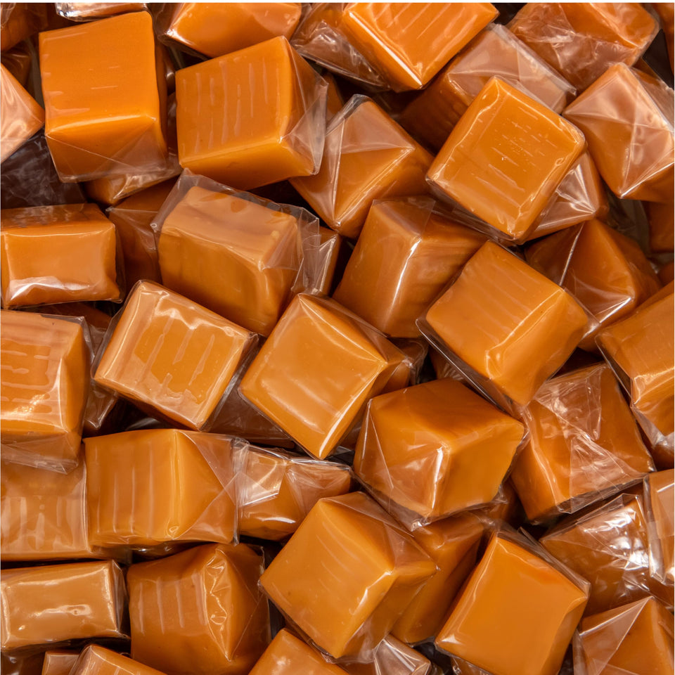 FUNTASTY vanilla caramel candy bag shows creamy vanilla treats