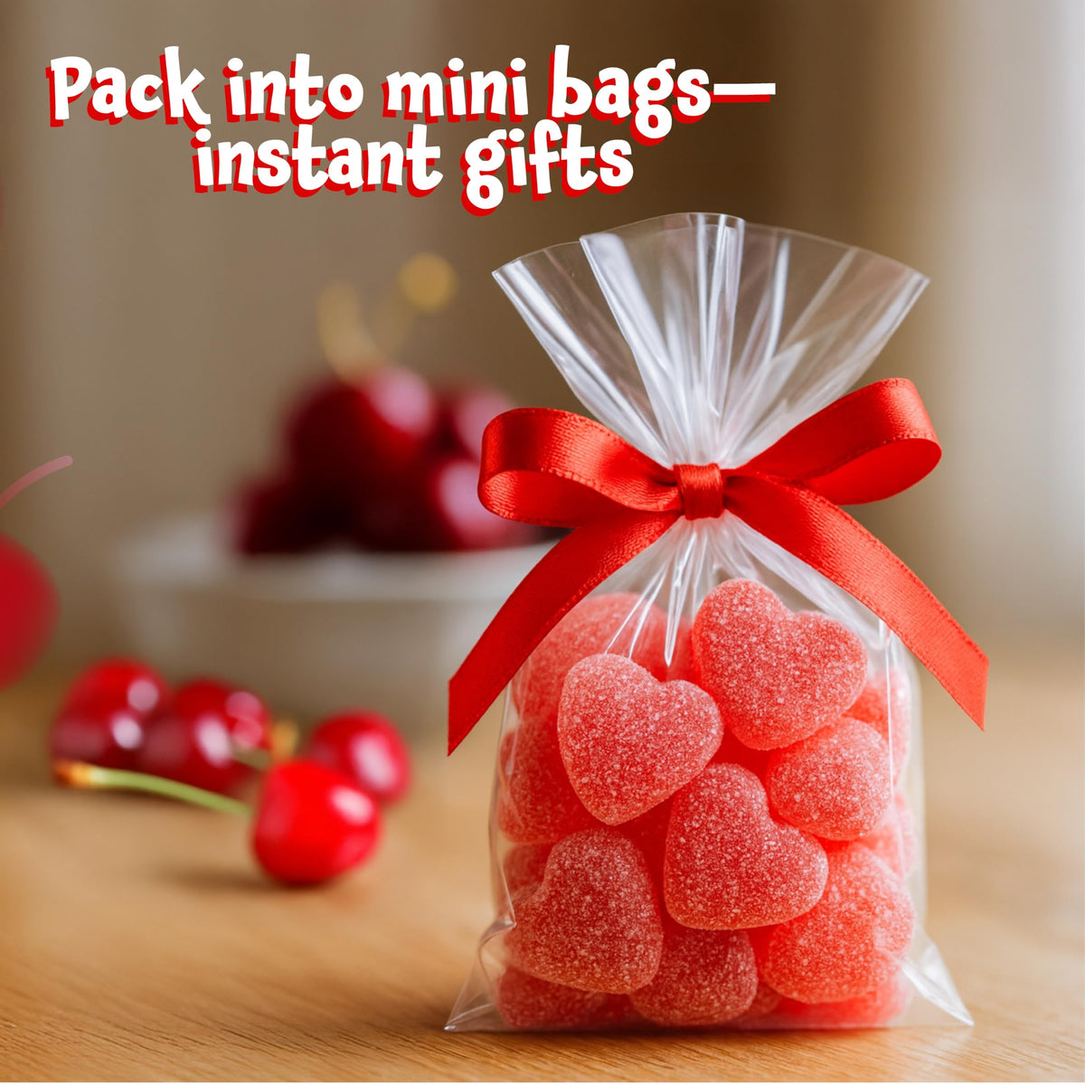 Classroom treats with FUNTASTY Cherry Hearts ready for celebration