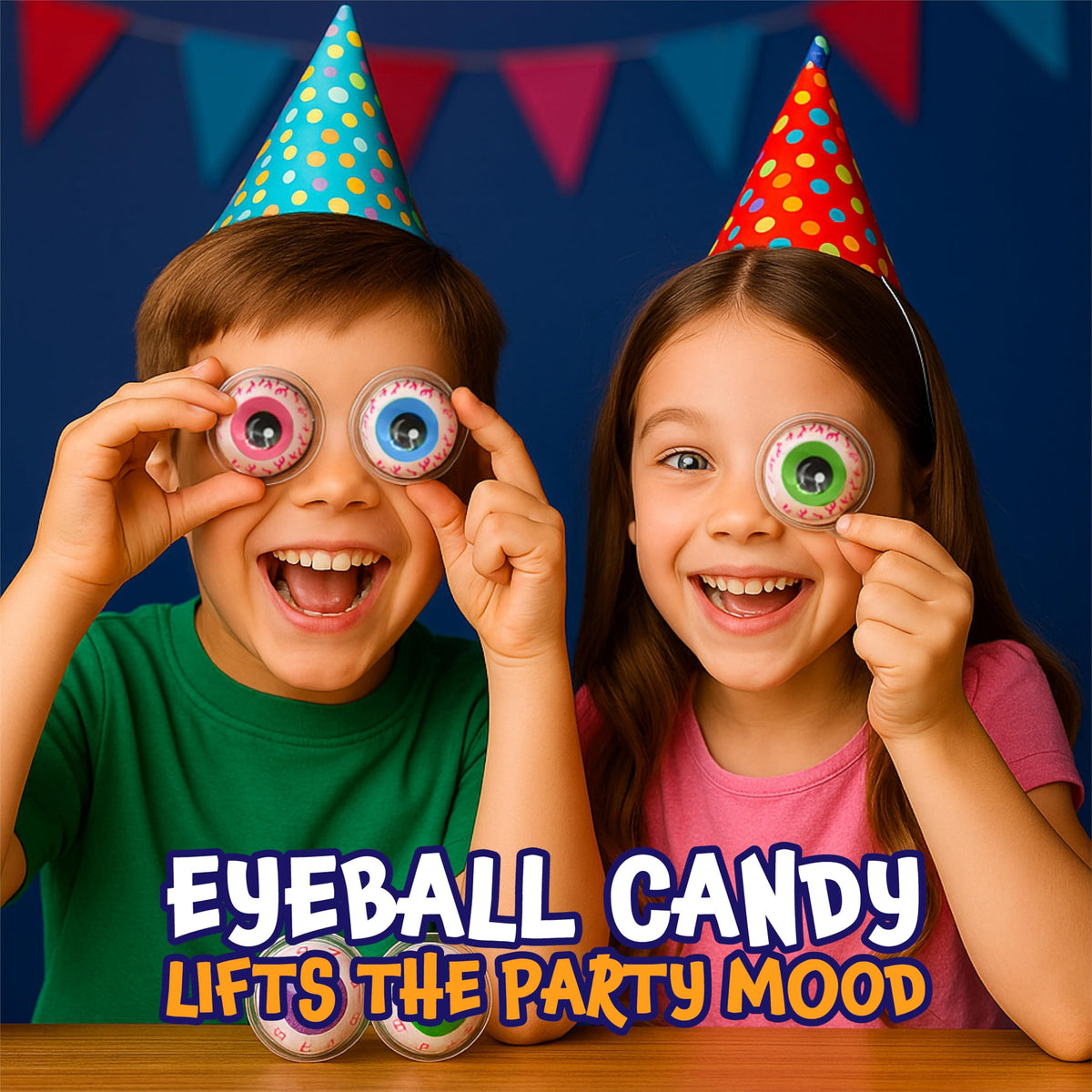 FUNTASTY Eyeballs are individually wrapped for gifting or treat bags.