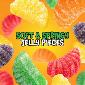 FUNTASTY Fruit Slices grape wedge captures juicy bite ideal for parties.