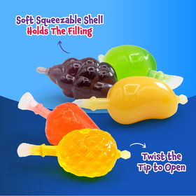 FUNTASTY green apple shell jelly with vegan-friendly gelling option.