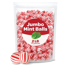 FUNTASTY Jumbo Mint Balls individually wrapped for easy sharing and on-the-go refreshment