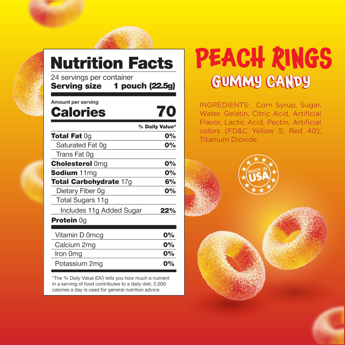 FUNTASTY Peach Rings sealed minis keep desks clean while sharing candy.
