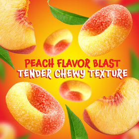FUNTASTY Peach Rings dessert garnish, elevates ice cream and pastries.