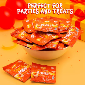 FUNTASTY Peach Rings compact goodie bag candy for events and celebrations.