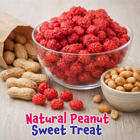 FUNTASTY French Burnt Peanuts with red nostalgic coating, a retro snack.