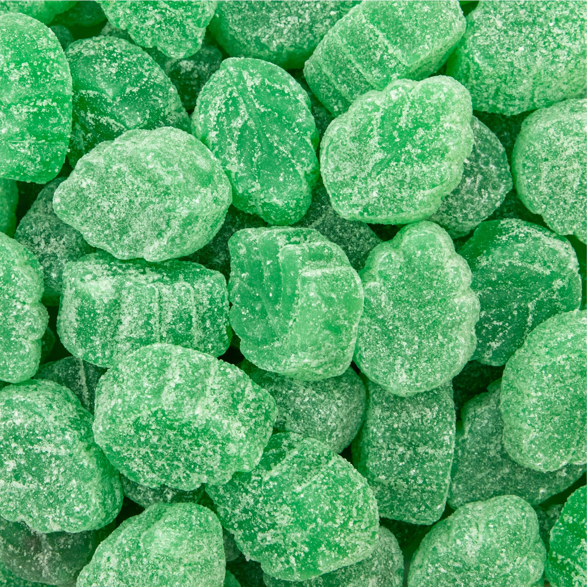 FUNTASTY Spearmint Leaves Candy bag full, vibrant mint jelly for snacking and sharing