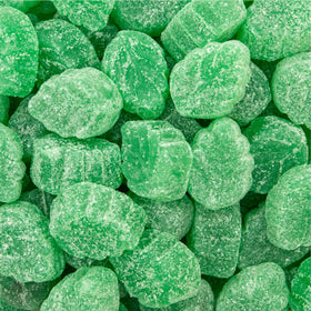 FUNTASTY Spearmint Leaves Candy bag full, vibrant mint jelly for snacking and sharing