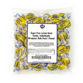 FUNTASTY sugar-free lemon drops in a 1lb pack for home or office snacking