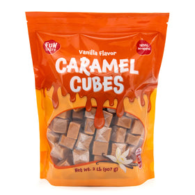 FUNTASTY vanilla caramel cubes with chewy texture and creamy flavor
