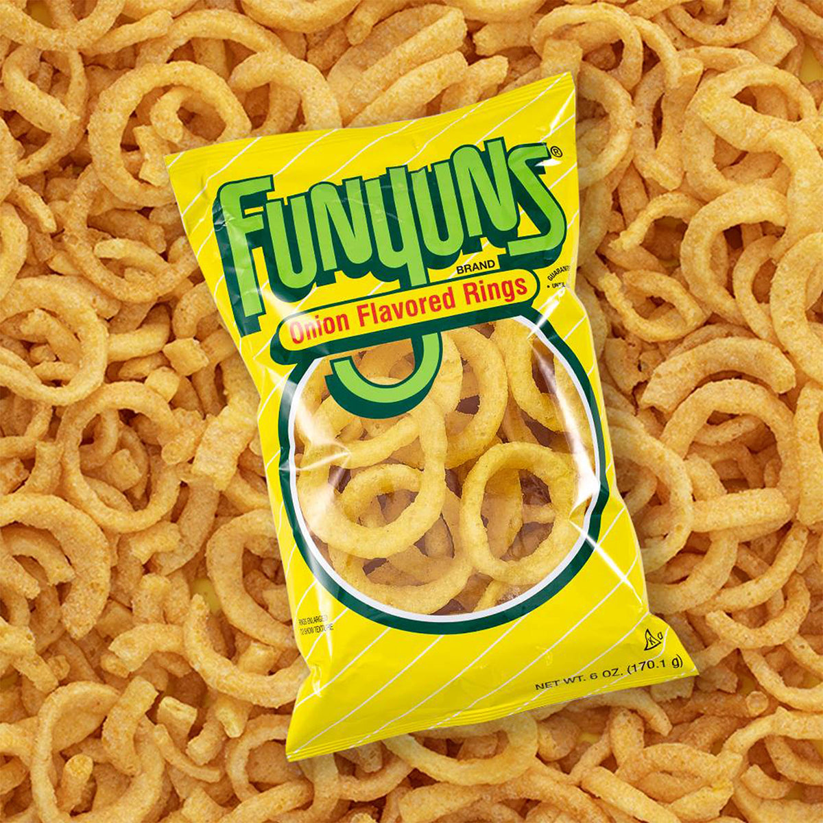 Funyuns Onion Flavored Rings served as a lunchbox snack idea.