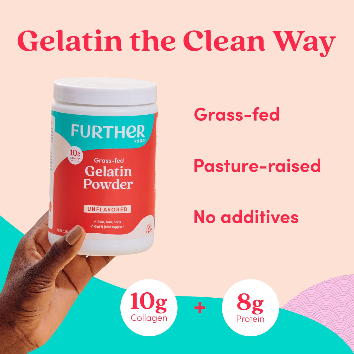 Further Food gelatin powder being mixed into hot liquid for versatile thickening.
