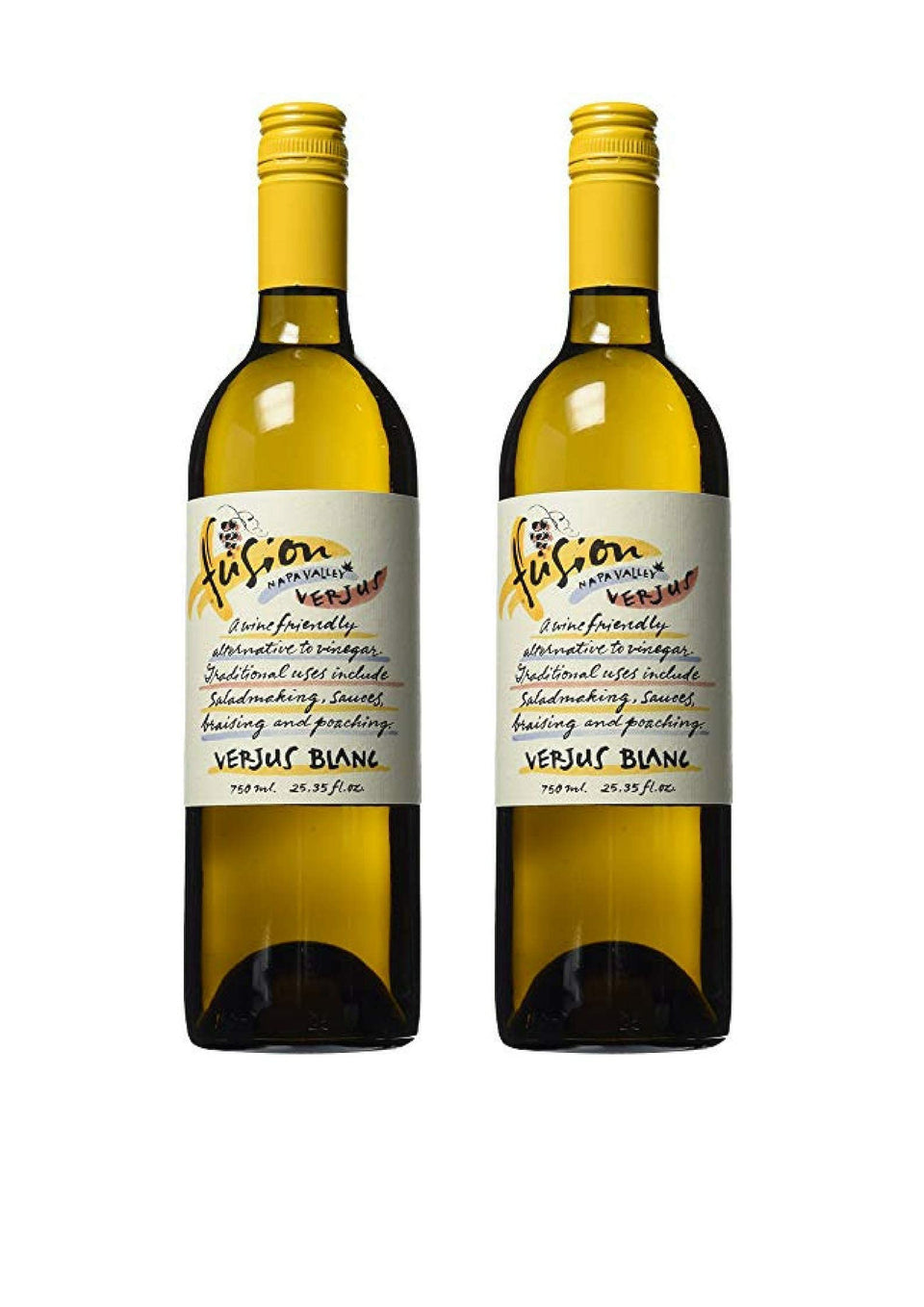 Fusion Napa Valley Verjus Blanc bottle, ideal for bright dressings and deglazing sauces.
