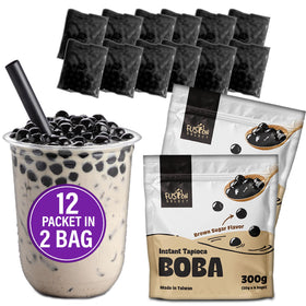 Fusion Select 12-instant boba pack ready to enjoy at home with no cooking needed.