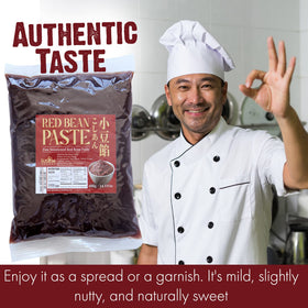 Fusion Select adzuki paste packaging shows convenient reseal for freshness