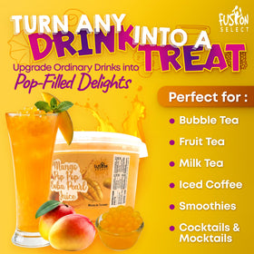 Fusion Select Bobaz Pearls Crunchy Textures elevate beverages with playful pop.