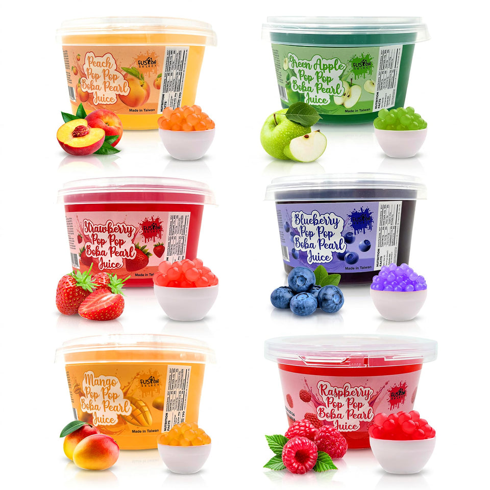 Fusion Select Bobaz Pearls Variety Pack adds color and texture to tea rituals.