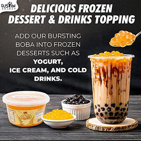 Fusion Select bursting boba passion-fruit-tea-toppings bright bursts