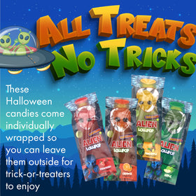 Fusion Select colorful lollipops sticks add vibrant candy accents.