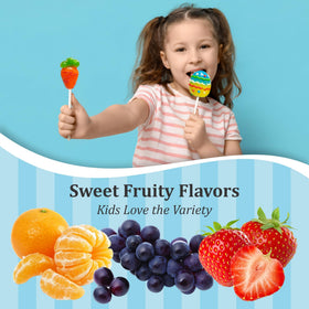 Fusion Select Easter lollipops grape flavor provides colorful classroom rewards