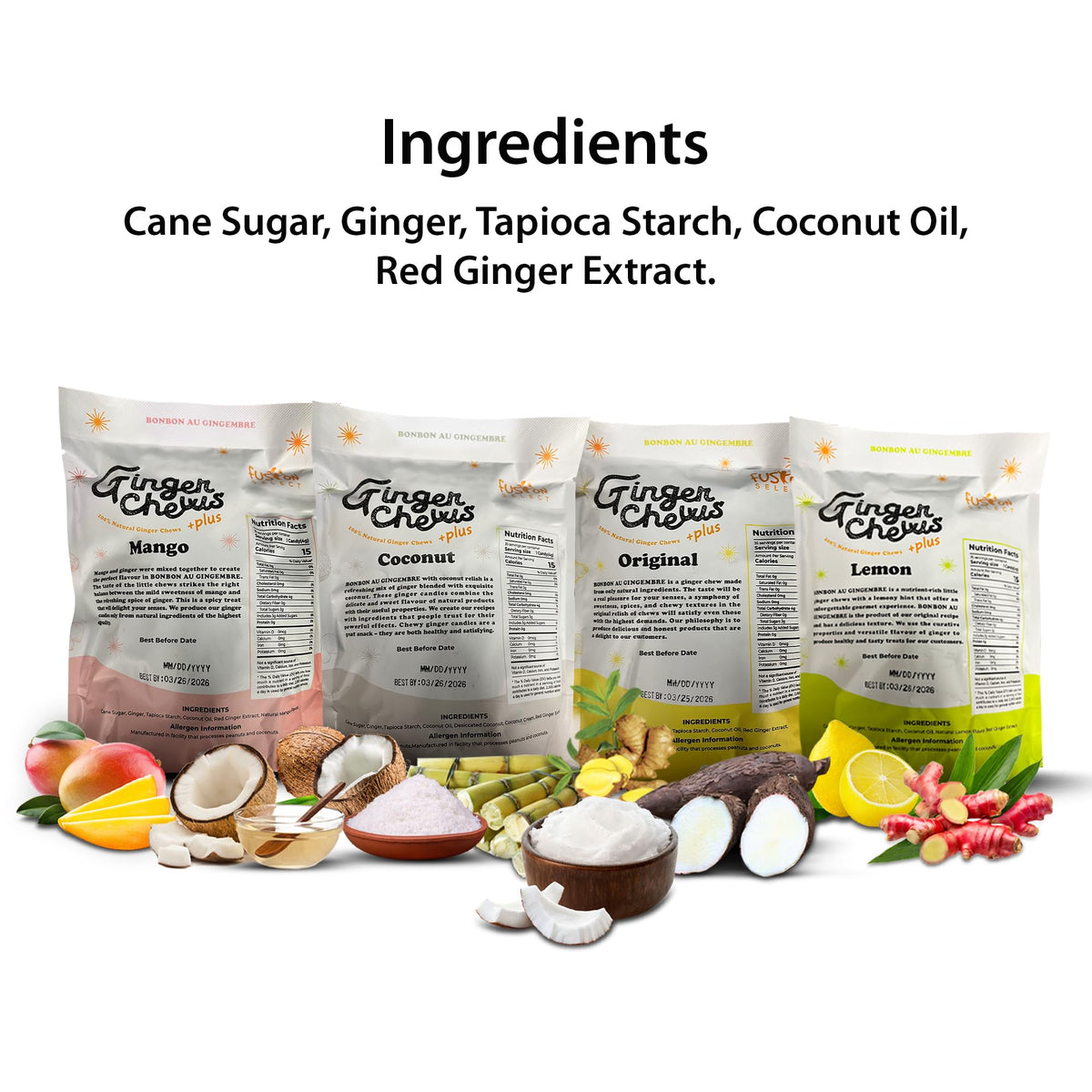 Fusion Select Ginger Chews on desk during break, hinting at morning sickness support.